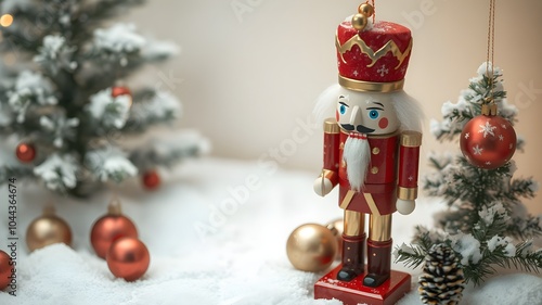 christmas decorations with a nutcracker