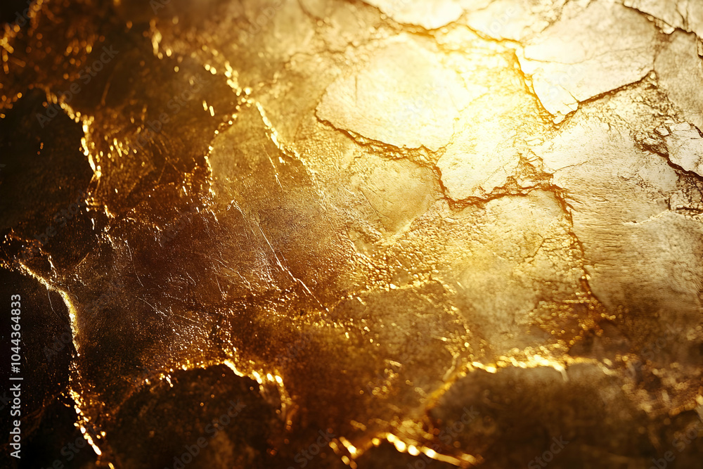 Golden Cracked Background Texture Abstract Golden Cracked Background Texture Abstract