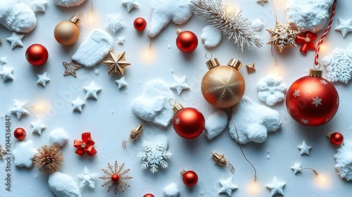 christmas balls decorations background
