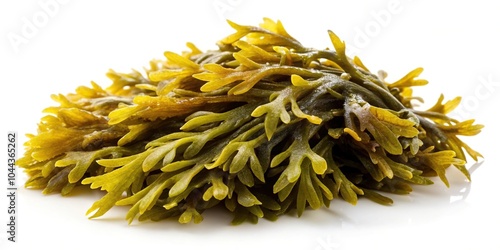Seaweed Fucus vesiculosus in medium shot for stock photo