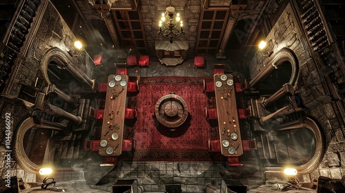 Nocturnal Hideaway: Detailed Battlemap of a Vampire's Lair for Dungeons & Dragons