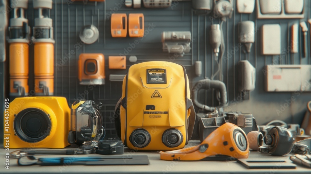 Fototapeta premium Futuristic Tech Gadgets