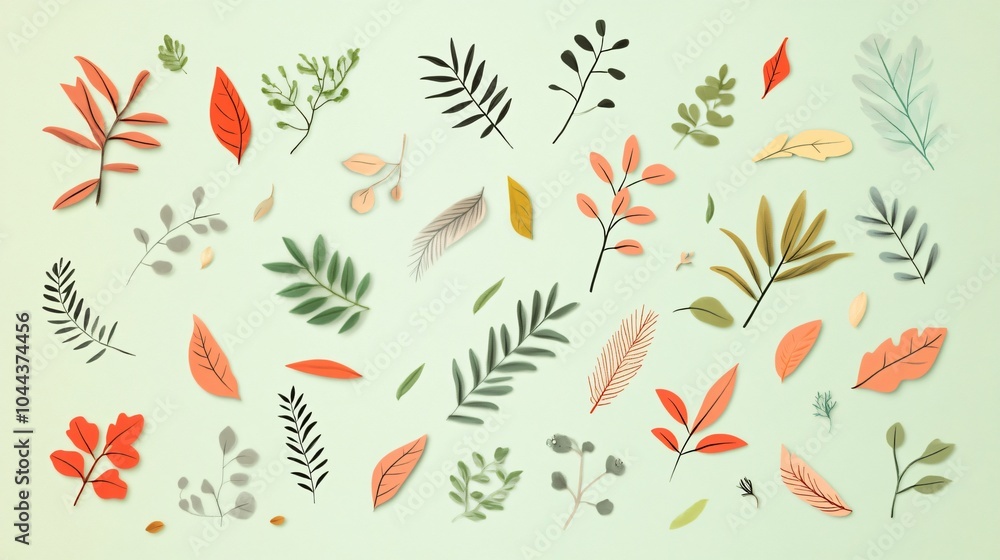 Autumn Leaves Pattern Design Autumn Leaves Pattern Design