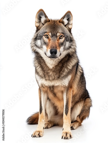 Wallpaper Mural wolf isolated on white background Torontodigital.ca