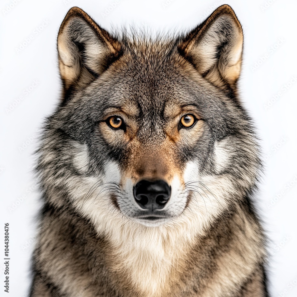 Fototapeta premium wolf isolated on white background