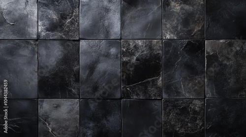 Timeless elegance, black marble tiles for luxurious interior design and architectural projects © admin_design