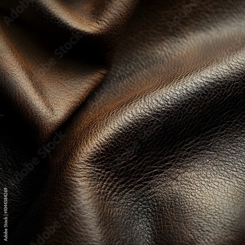 Detailed Textures of Luxury Leather Material in Earthy Tones