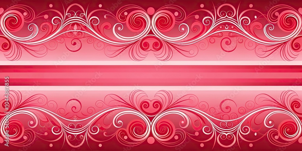 Red and pink striped background with swirling reflection Red and pink striped background with swirling reflection