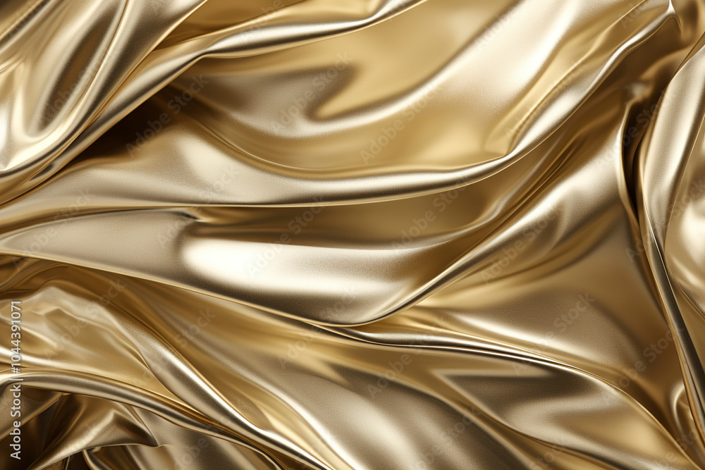 Fototapeta premium Shiny gold-coloured texture background. (Generative AI)