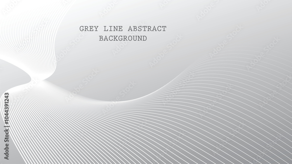 Gray and white stripes wavy lines abstract background Gray and white stripes wavy lines abstract background