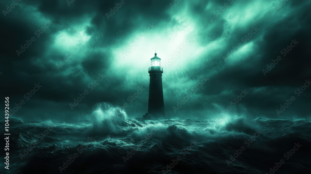dramatic lighthouse stands tall amidst turbulent waves and dark stormy skies, evoking sense of mystery and resilience in natures fury dramatic lighthouse stands tall amidst turbulent waves and dark stormy skies, evoking sense of mystery and resilience in natures fury
