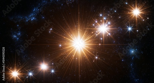 Radiant star clusters sparkling like jewels in the cosmic darkness background shimmering beauty reflecting the richness of the universe