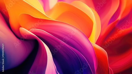Wallpaper Mural Abstract Background with Swirling, Vivid Orange, Pink, and Blue Colors Torontodigital.ca