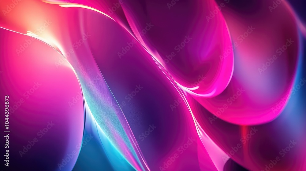 Abstract Swirling Neon Pink and Blue Lights Abstract Swirling Neon Pink and Blue Lights