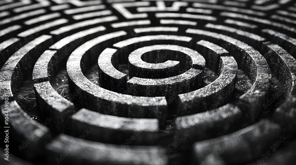 Maze Transforming into a Clear Strategic Roadmap Solving Complex Challenges on a Clean White Background Flat Design Concept for Business Planning Decision Making and Problem Solving