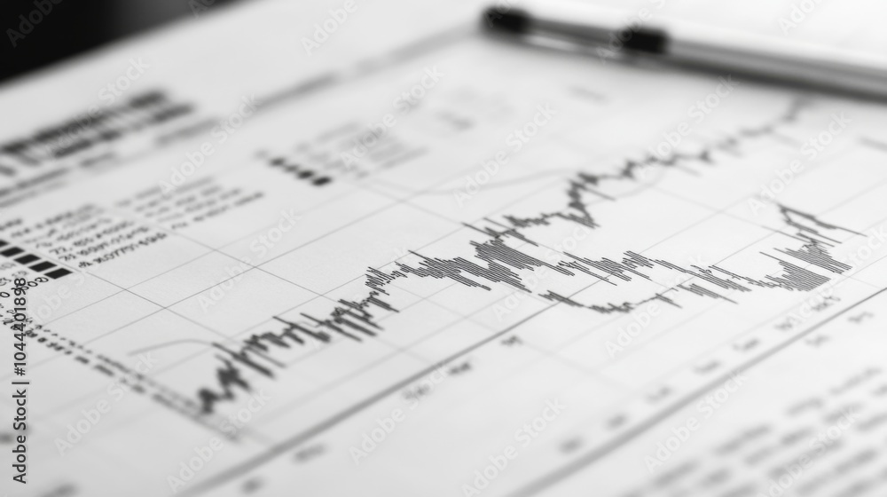 Modern Financial Market Analysis on Bright Background Modern Financial Market Analysis on Bright Background