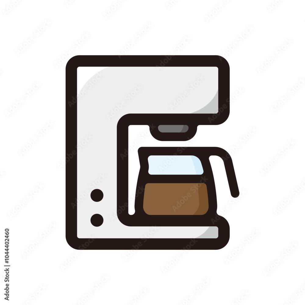 Coffee machine outline icon for graphic design, apps and websites Coffee machine outline icon for graphic design, apps and websites