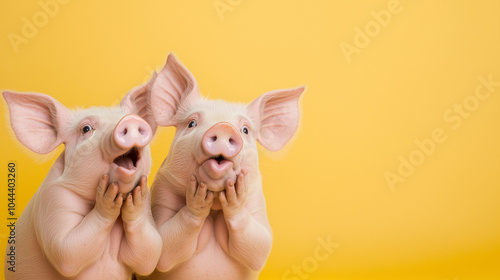 Piglets in Wonder: Two ador...
