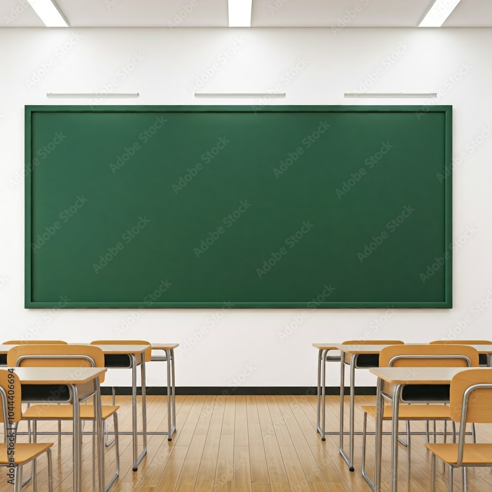classroom with chalkboard classroom with chalkboard