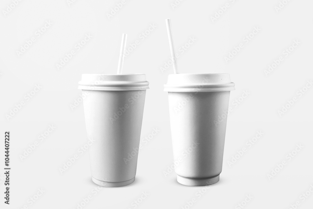 Two Paper Cup Mockup Two Paper Cup Mockup