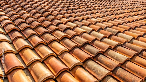 Wallpaper Mural Reflected detail of a barrel tile roof with cement mortar joints Torontodigital.ca