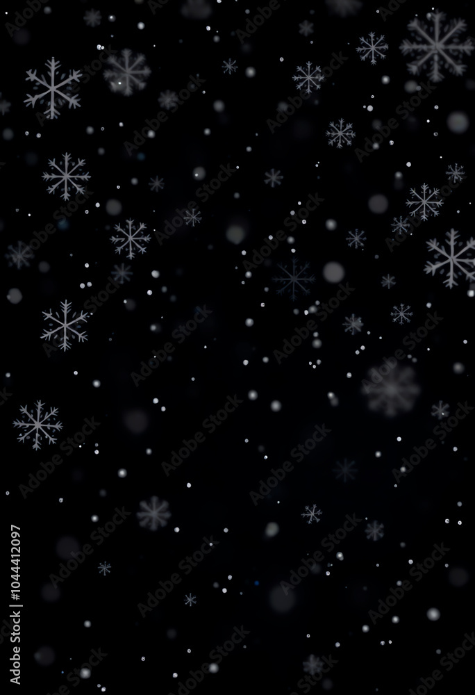 abstract background with falling white snowflakes abstract background with falling white snowflakes