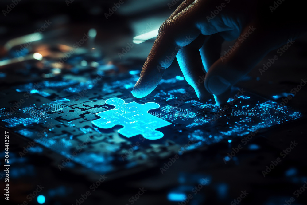 An abstract representation of digital transformation in the corporate world, showcasing the integration of advanced technology to revolutionize business processes and drive change. An abstract representation of digital transformation in the corporate world, showcasing the integration of advanced technology to revolutionize business processes and drive change.