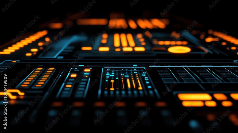 Sleek Minimalist Digital Design with Futuristic Elements