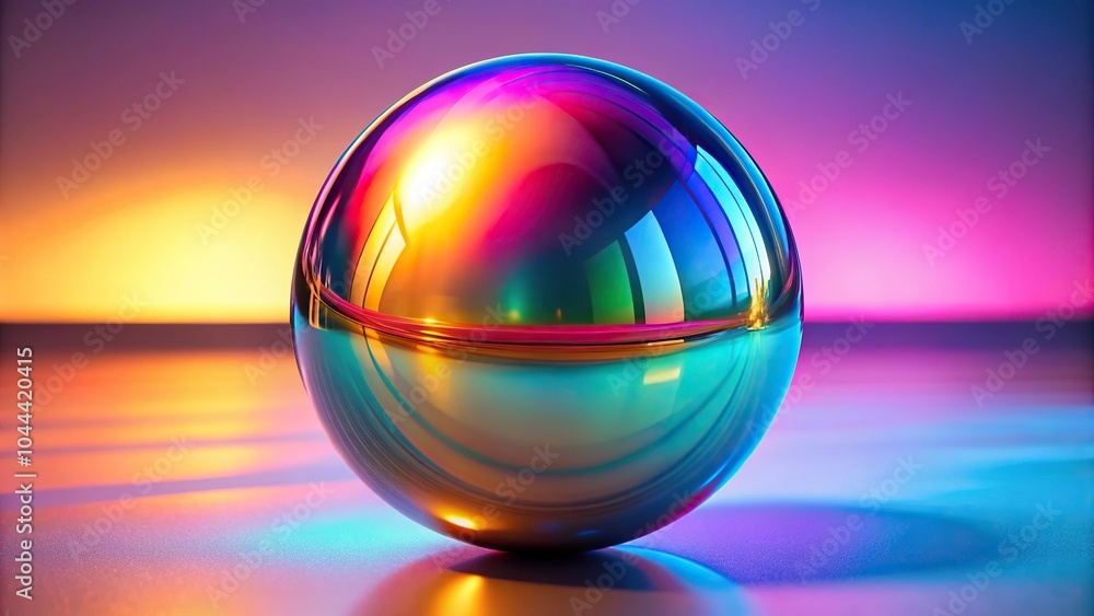 Reflective metallic sphere in various colors Reflective metallic sphere in various colors