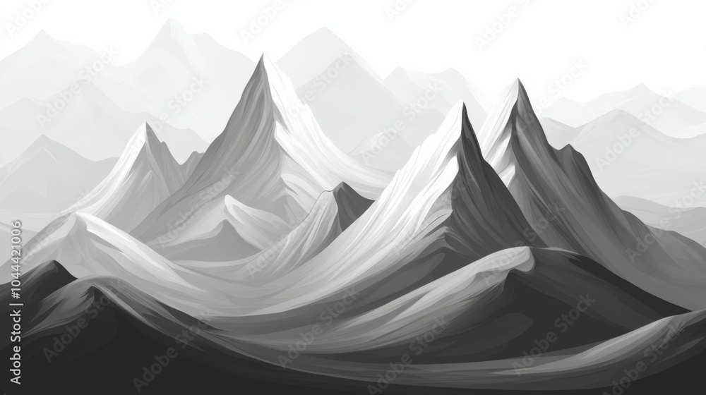 High Contrast Mountain Textures with Subtle Lighting High Contrast Mountain Textures with Subtle Lighting