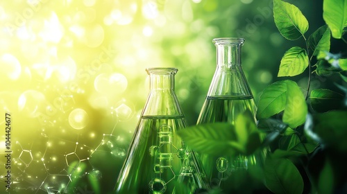 Green chemistry research illustrations, green chemistry experiments aimed at reducing environmental impact