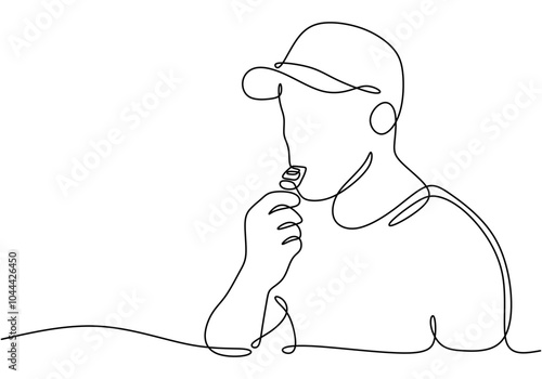 20240819D-one line drawing sport-4