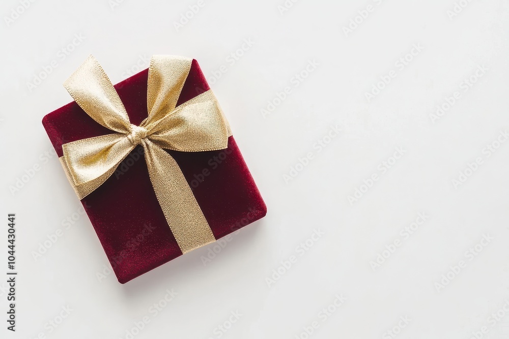 A red gift box wrapped with a ribbon, perfect for celebrations like Christmas, birthdays, or anniversaries, featuring a fe A red gift box wrapped with a ribbon, perfect for celebrations like Christmas, birthdays, or anniversaries, featuring a fe