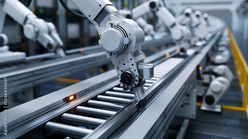 Automated bending machine with robotic arms Automated bending machine with robotic arms