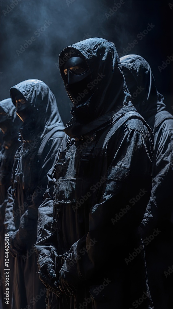 Mysterious Hooded Figures in the Shadows Mysterious Hooded Figures in the Shadows