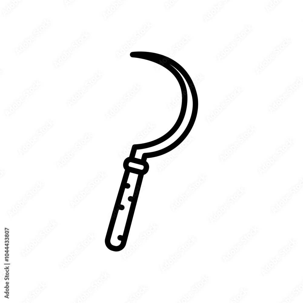 sickle icon vector in line style sickle icon vector in line style