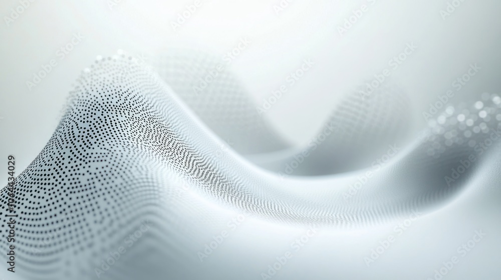 Abstract wave pattern with dots, creating a sense of depth and movement. Abstract wave pattern with dots, creating a sense of depth and movement.