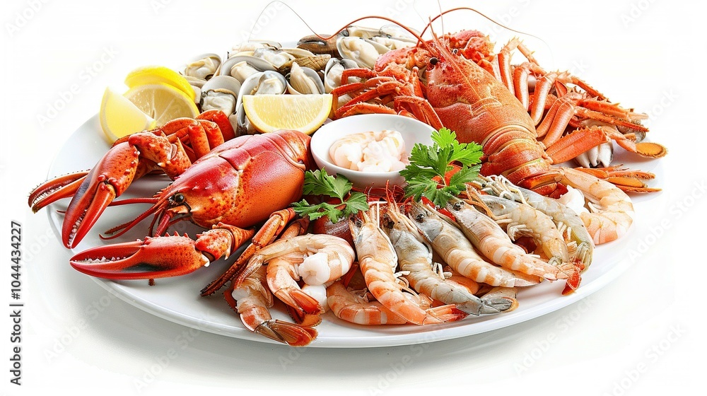 Luxurious Spread: Premium Quality Fresh Seafoods Including Prime Cut Lobsters Luxurious Spread: Premium Quality Fresh Seafoods Including Prime Cut Lobsters