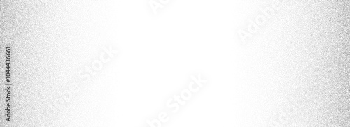 Stippled gradient texture. Fading grain dotted background. Spray grunge noise surface. Black vanishing dots, speckles, particles, specks, dust wallpaper. Vector subtle halftone gritty sand overlay