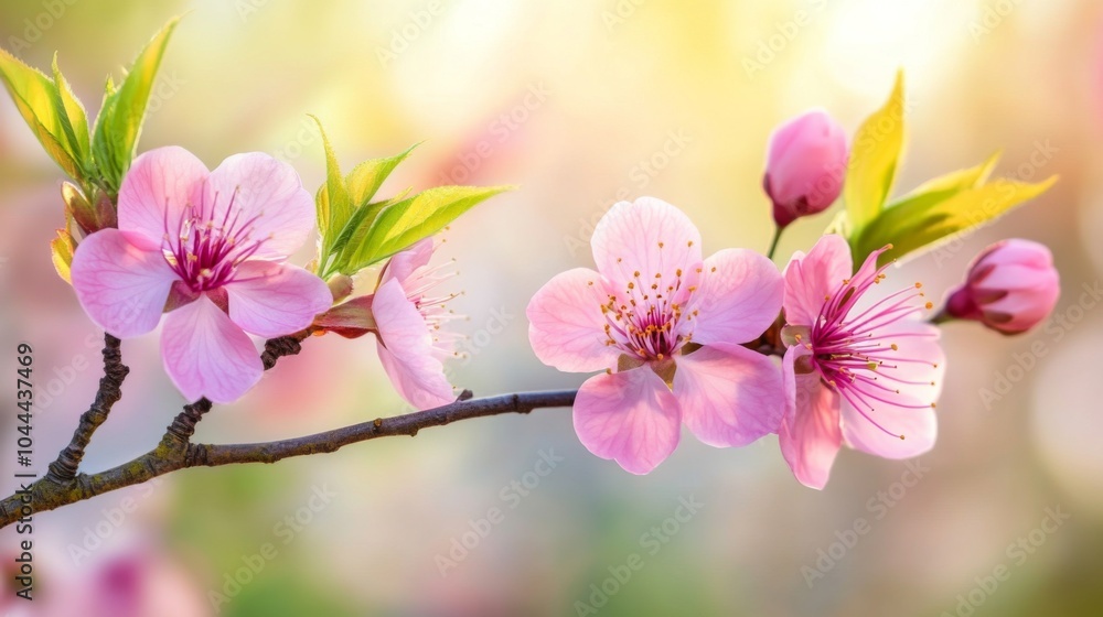 Obraz premium Soft Focus Spring Blossom with Diffused Lighting