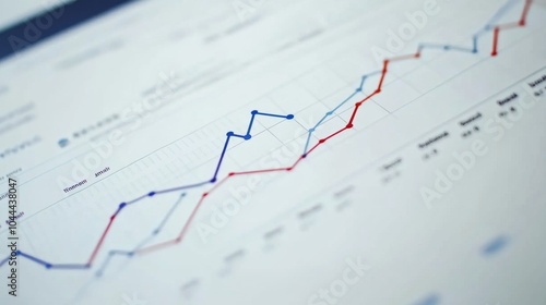 Creative Financial Charts with Clean Lines and Soft Background