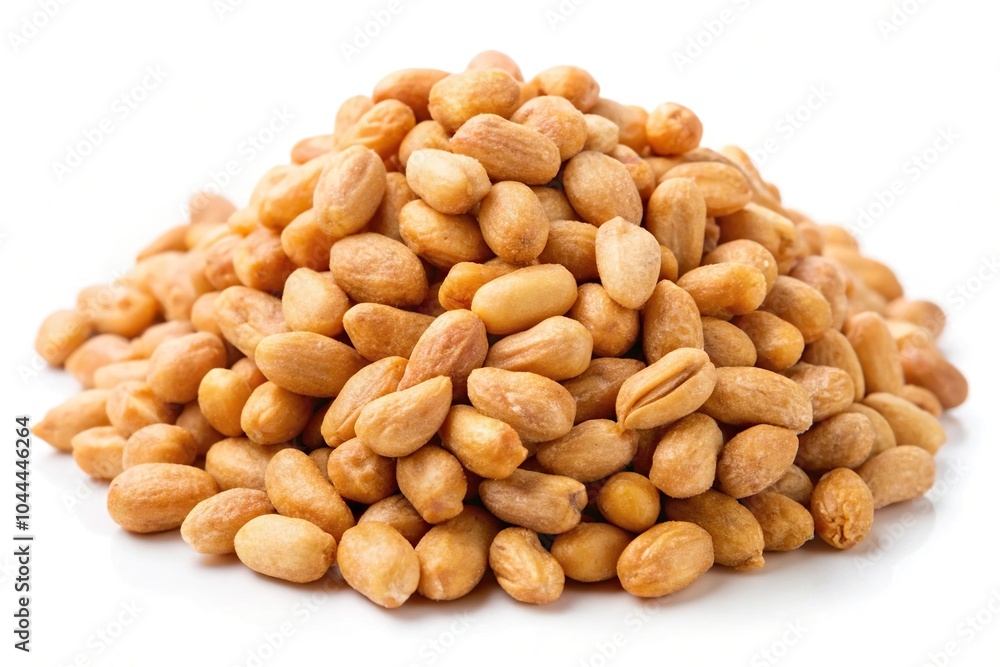 Roasted peanuts on white background with shallow Depth of Field Roasted peanuts on white background with shallow Depth of Field