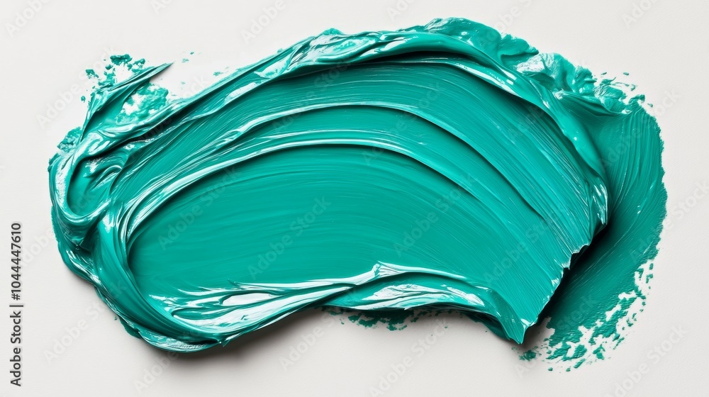 Abstract Turquoise Paint Stroke Texture Background Abstract Turquoise Paint Stroke Texture Background