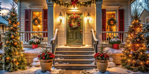 Transform your porch into a cozy holiday haven with festive decorations and steps to create a warm atmosphere, perfect for celebrating Christmas joyfully.