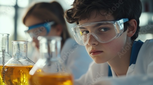 Young Scientist in Lab