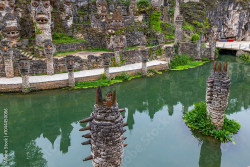 Yelang Valley Scenery in Huaxi University Town, Guiyang City, Guizhou Province, China. photo