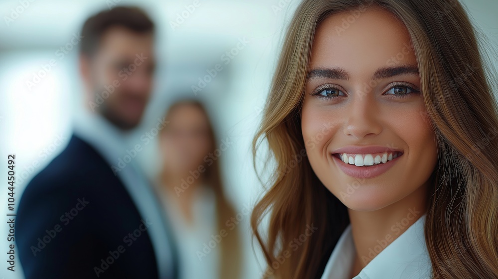Professional Young Team Smiling in Formal Attire Group Portrait Professional Young Team Smiling in Formal Attire Group Portrait