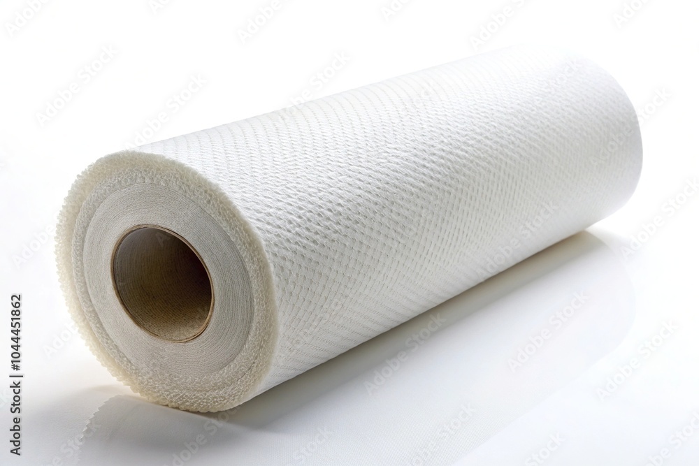 Roll of paper kitchen towels isolated on white background Roll of paper kitchen towels isolated on white background