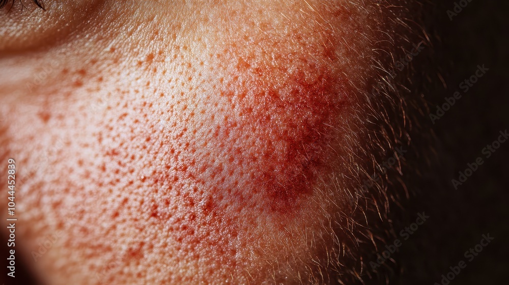 Fototapeta premium Detailed Close-Up of Bruised Skin Texture