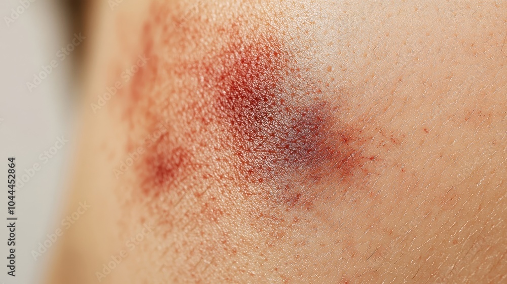 Fototapeta premium Close-up of a Bruised Area on Skin